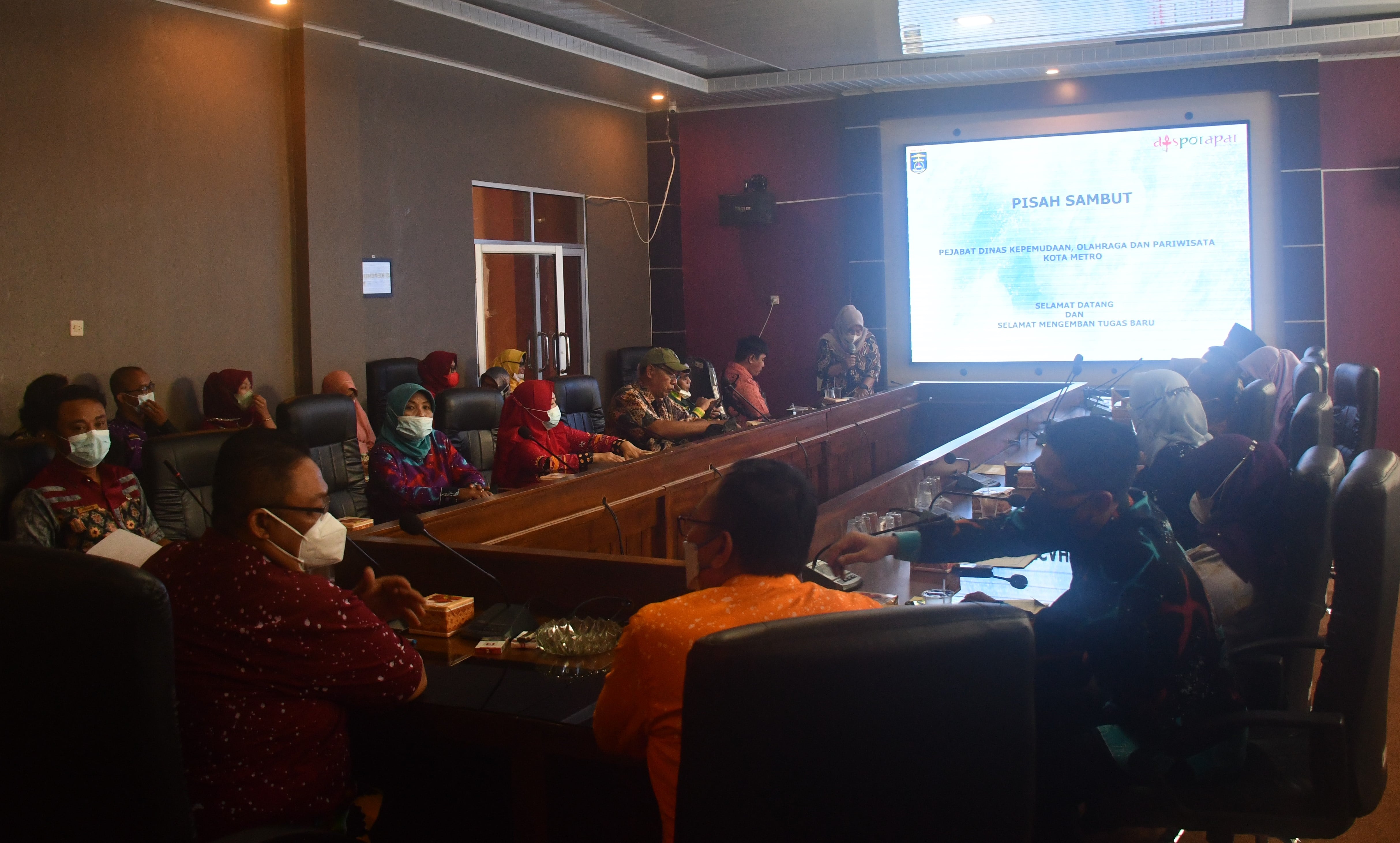 PISAH SAMBUT PEJABAT DINAS KEPEMUDAAN, OLAHRAGA DAN PARIWISATA KOTA METRO