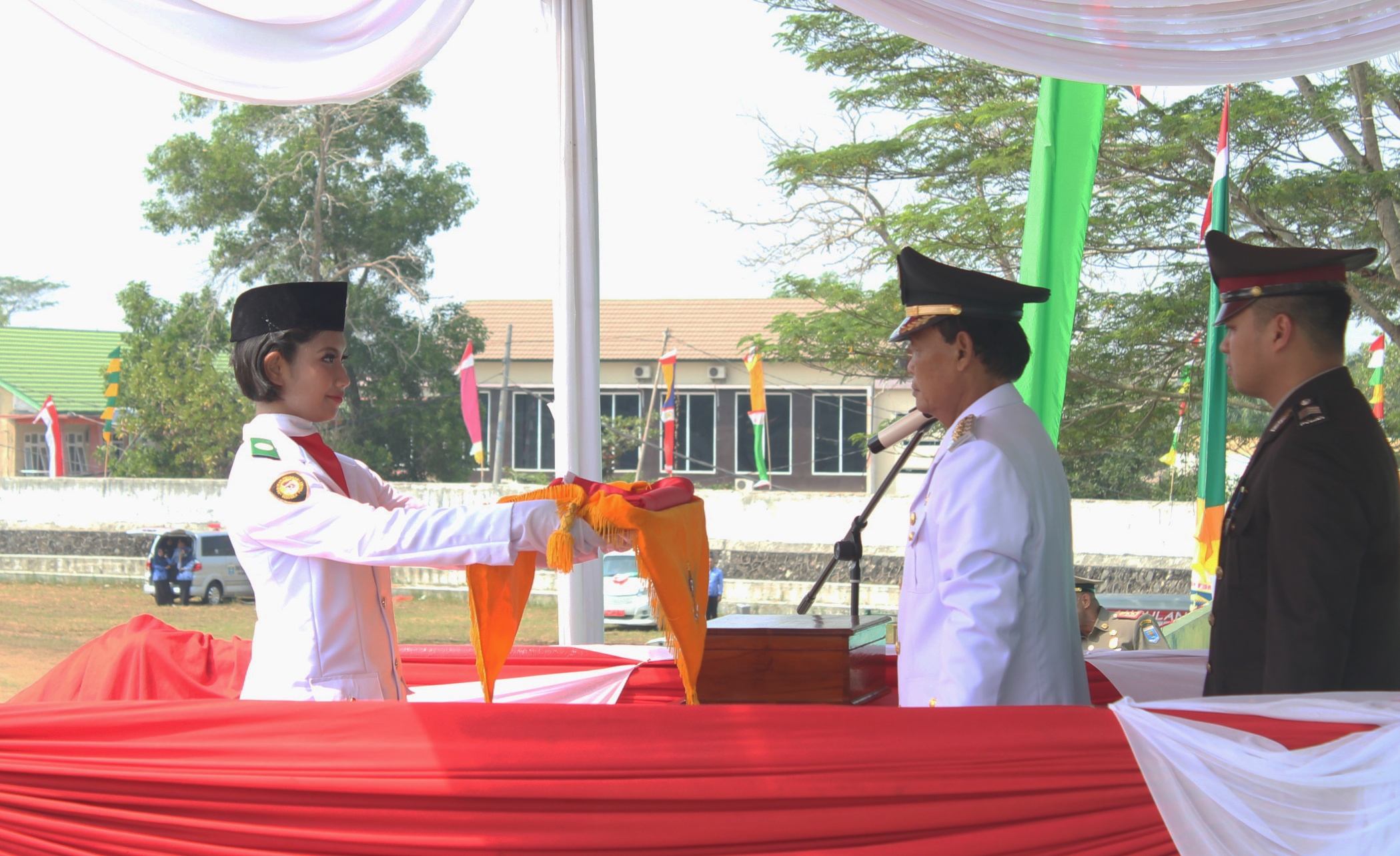 Upacara Pengibaran Bendera Sang Merah Putih Kemerdekaan Republik Indonesia yang Ke - 74